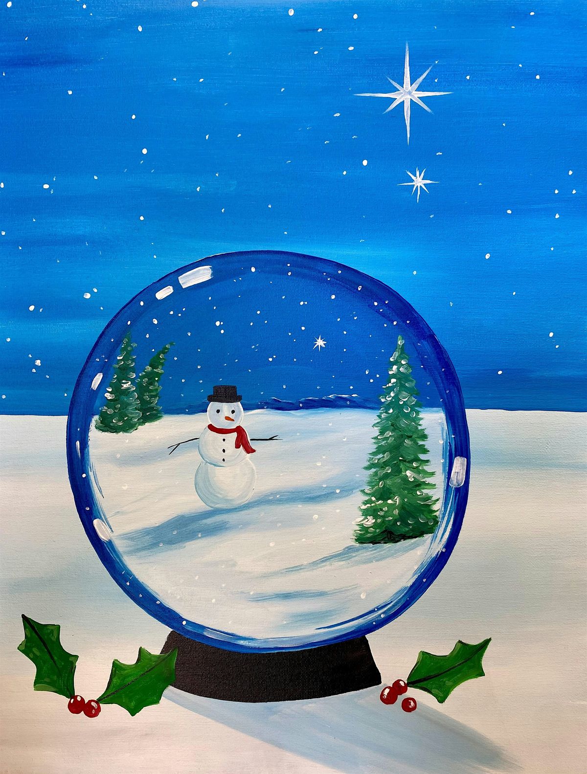 Festive Snowman Snowglobe Paint and Sip in Anaheim!, 23 December | Event in Anaheim | AllEvents