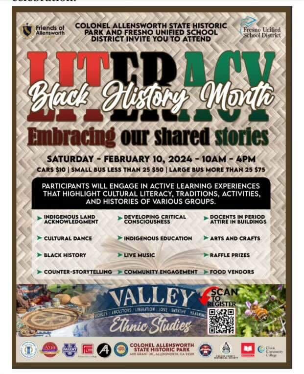 Colonel Allensworth Literacy Black History Program, Colonel Allensworth