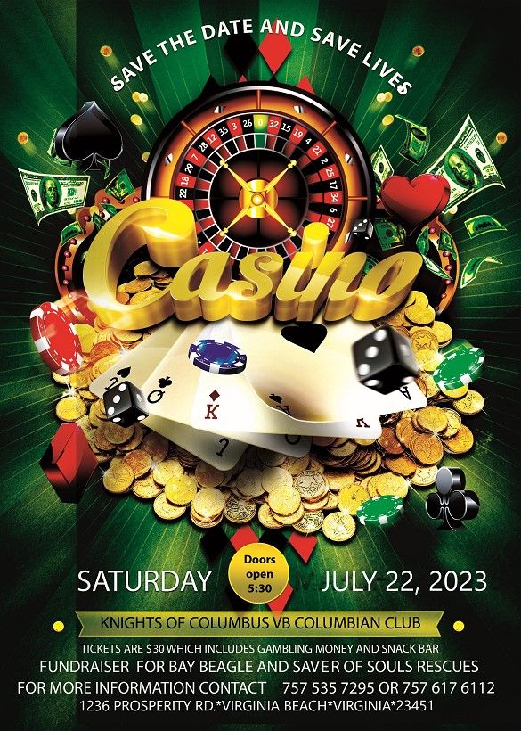 Casino Night Fundraiser for Bay Beagle and Saver of Souls Rescues, 22 July | Event in Virginia Beach | AllEvents.in