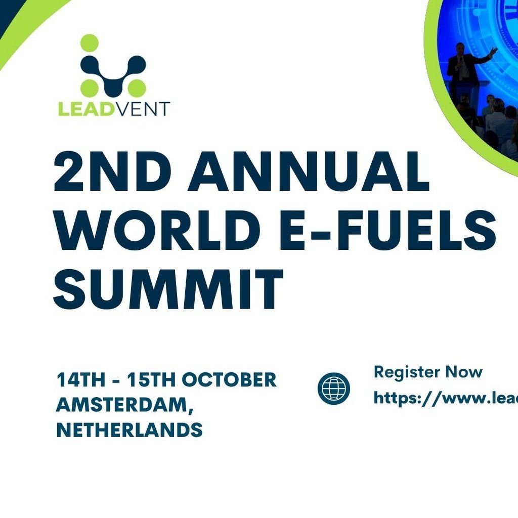 2nd Annual World E-Fuels Summit, 14 October | Event in Hoofddorp | AllEvents