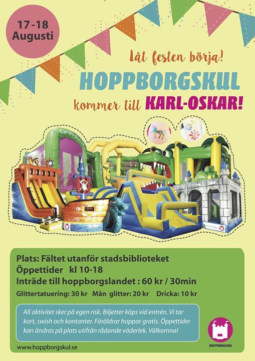 Hoppborgsland och glittertatueringar på Karl-Oskar dagarna 