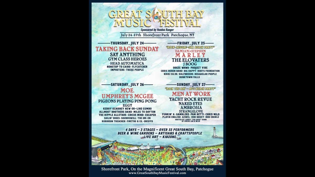 Great South Bay Music Festival: Taking Back Sunday  moe. & Umphrey's McGee - 4 Day Pass, 23 July | AllEvents