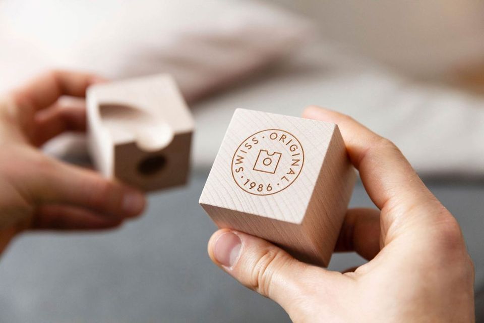 Jeux De 50 Blocs En Bois Coloré Avec Auto | Cubes En Bois Pour Les