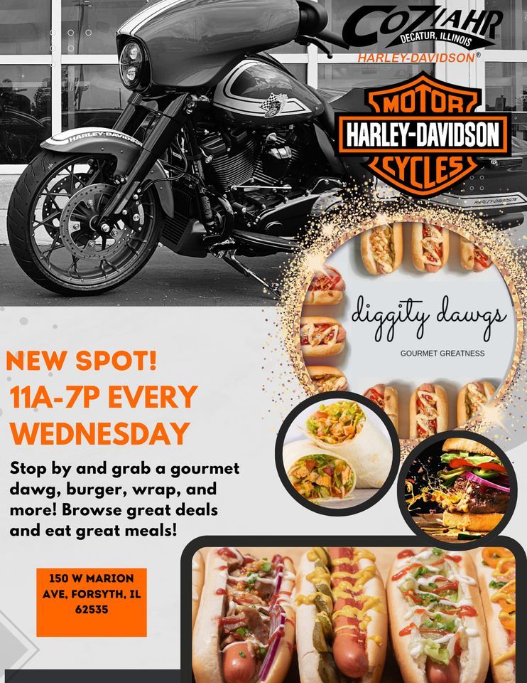 Hot Diggity Dawgs and Harleys!, Coziahr HarleyDavidson, Forsyth, March
