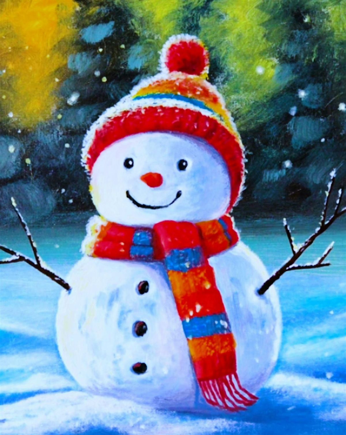 Snowman - Paint & Sip @ DBO Creative Circle, 28 November | Event in Clarksville | AllEvents