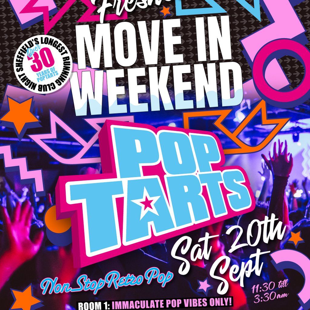 Pop Tarts: Freshers Move In Weekend, 21 September | Event in Sheffield | AllEvents