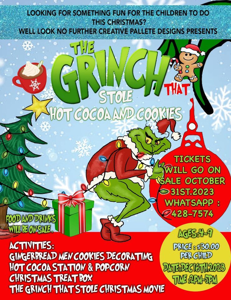 The Grinch that Stole hot Cocoa and Cookies , Palmdale Shopping Plaza