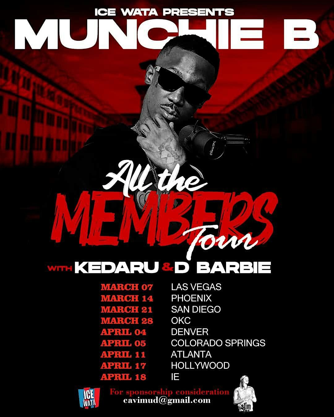 Munchie B’s “All the Members tour”, 14 March | AllEvents