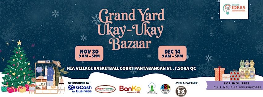 Grand Yard (Ukay-Ukay) Bazaar 2025, 30 November | Event in Quezon City | AllEvents