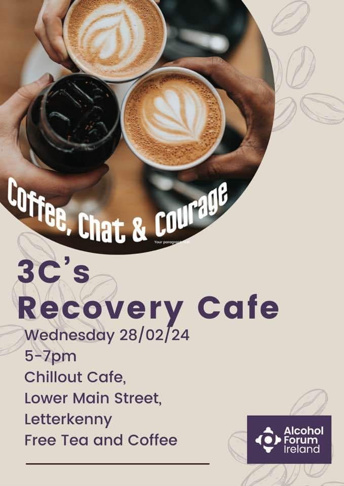 Recovery cafe, 83 Lower main street, Letterkenny, Irlandia, February 28
