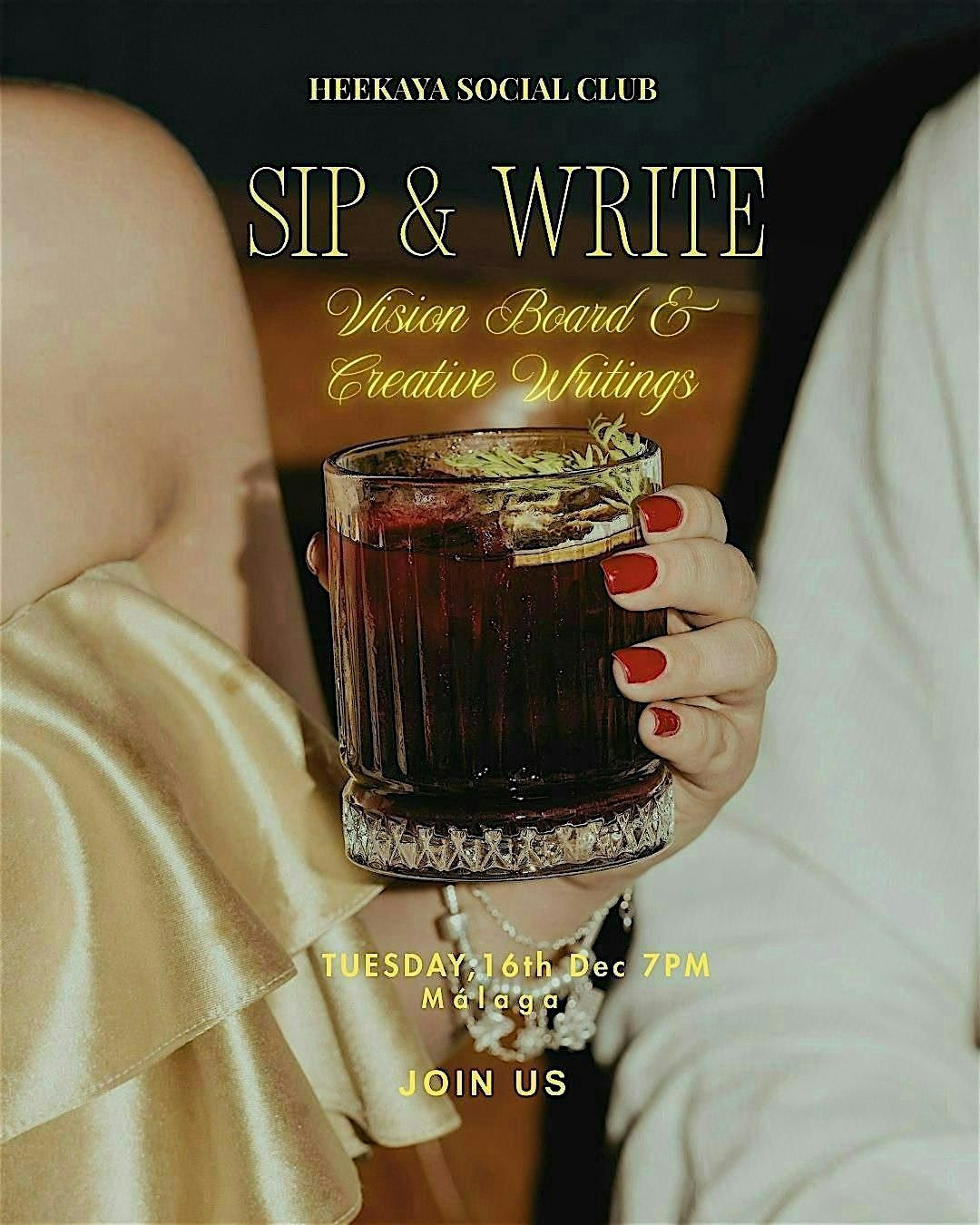 SIP & WRITE, 16 December | Event in Málaga | AllEvents
