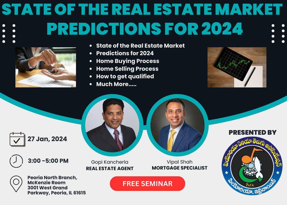 STATE OF THE REAL ESTATE MARKET & PREDICTIONS FOR 2024, Peoria Public