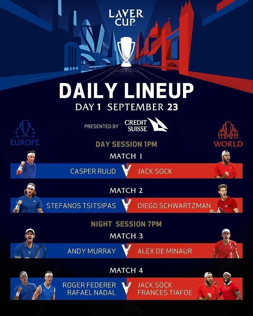Laver Cup - 3-Day Pass (Fri-Sun) Tickets, 19 September | Event in San Francisco | AllEvents