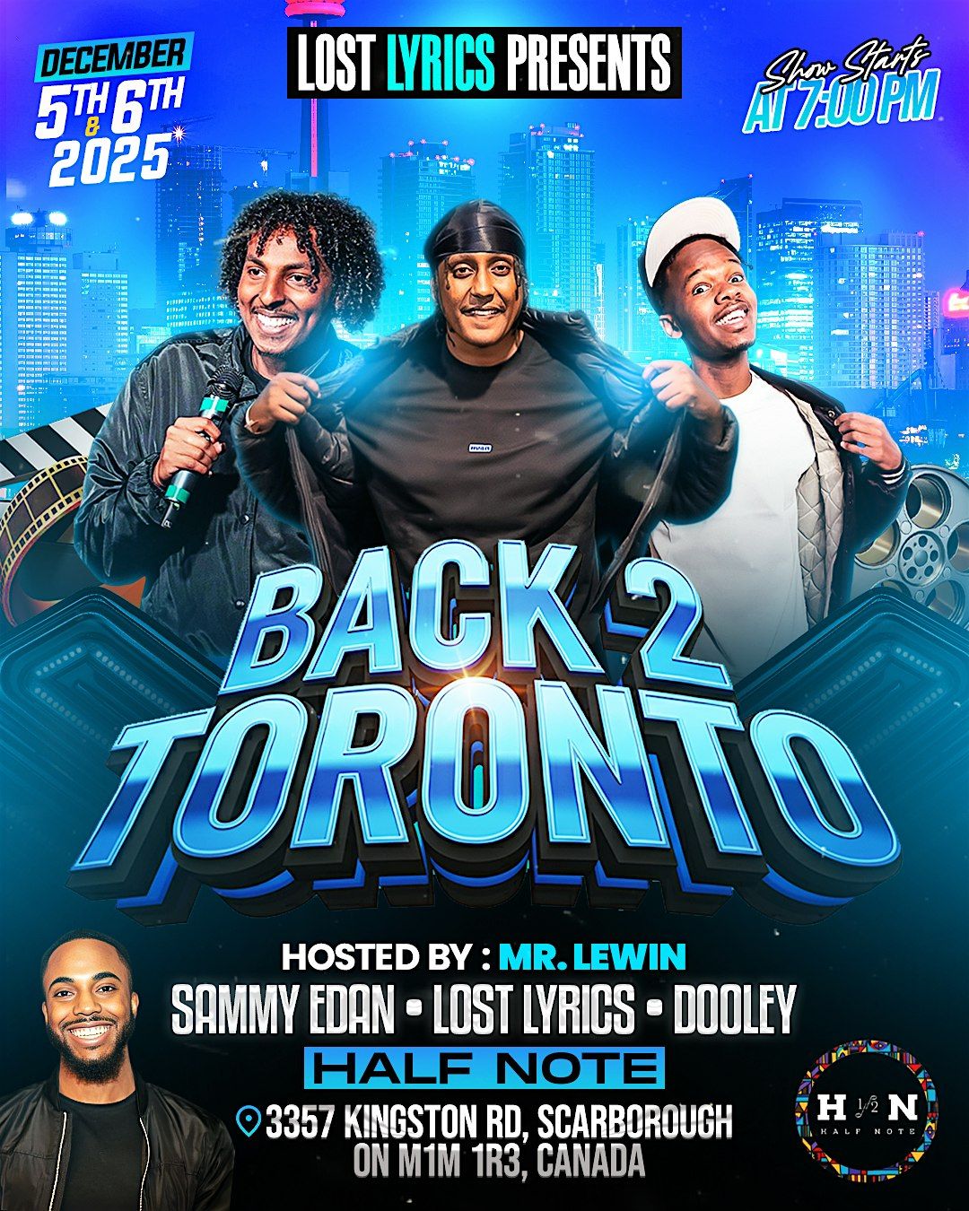 BACK 2 TORONTO Comedy Show - Friday 7PM, 5 December | Event in Toronto | AllEvents
