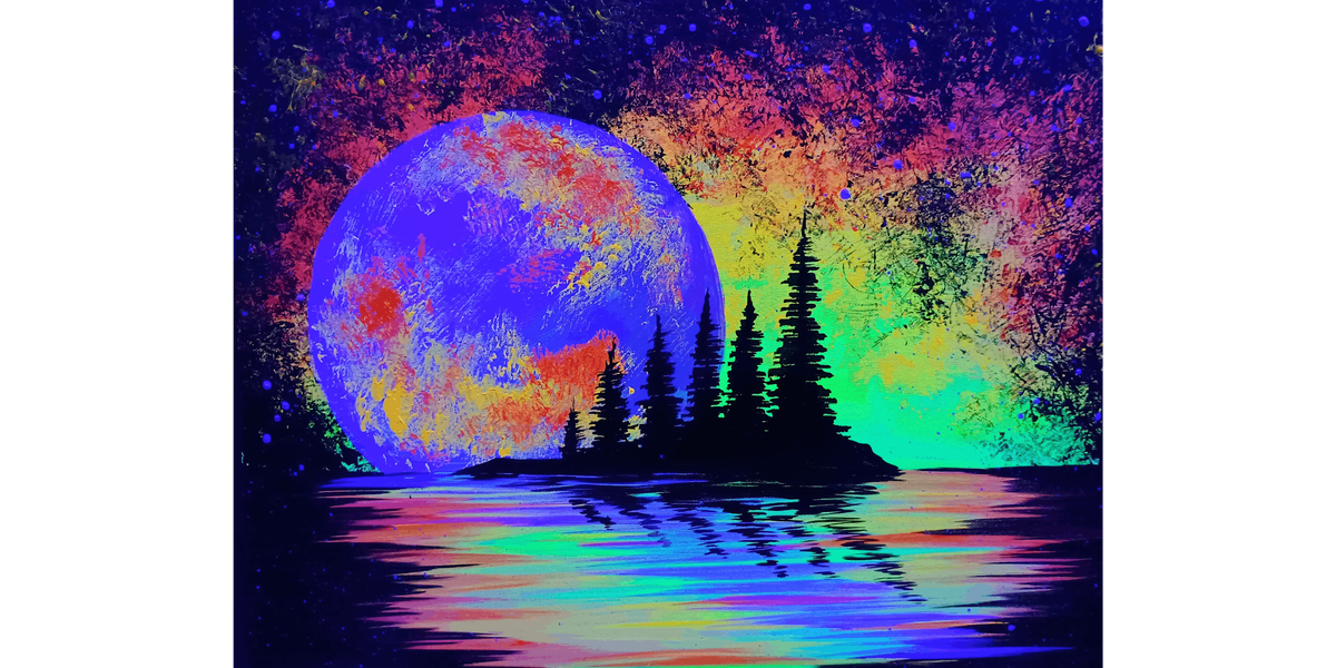 Lunar Pines - Black Light - Paint and Sip in Tyler | Classpop!™, 10 January | Event in Tyler | AllEvents