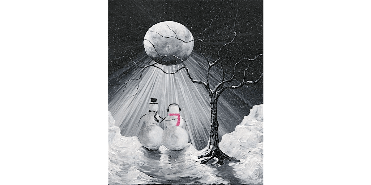 Snowy Lovers - Paint and Sip in Denver | Classpop!™, 8 January | Event in Denver | AllEvents