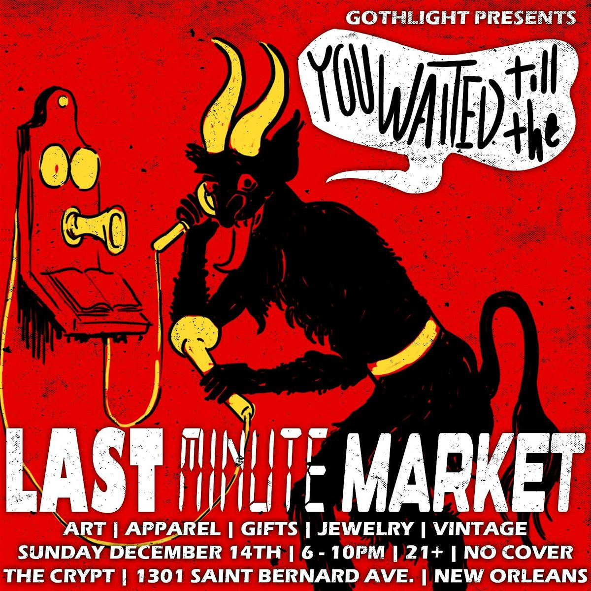 Last Minute Market, 14 December | Event in New Orleans | AllEvents