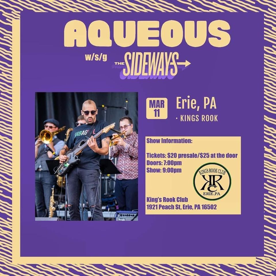 Aqueous wsg The Sideways - Live at the Kings Rook Club!, Kings Rook ...