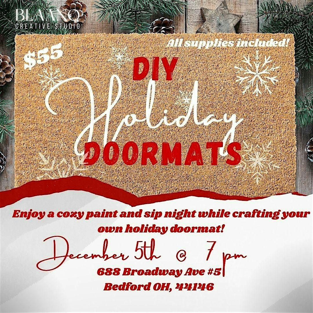 Holiday Doormat Paint and Sip, 5 December | Event in Bedford | AllEvents