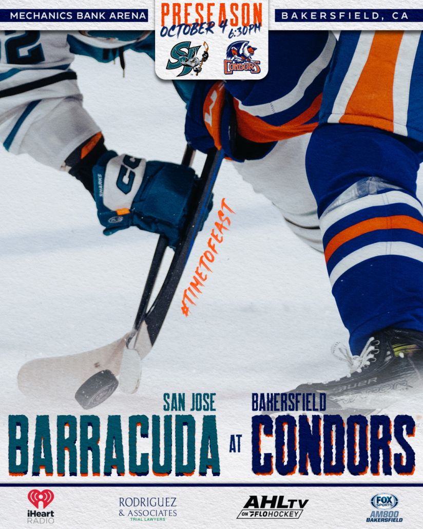 Bakersfield Condors vs. San Jose Barracuda, 17 October | Event in Bakersfield | AllEvents