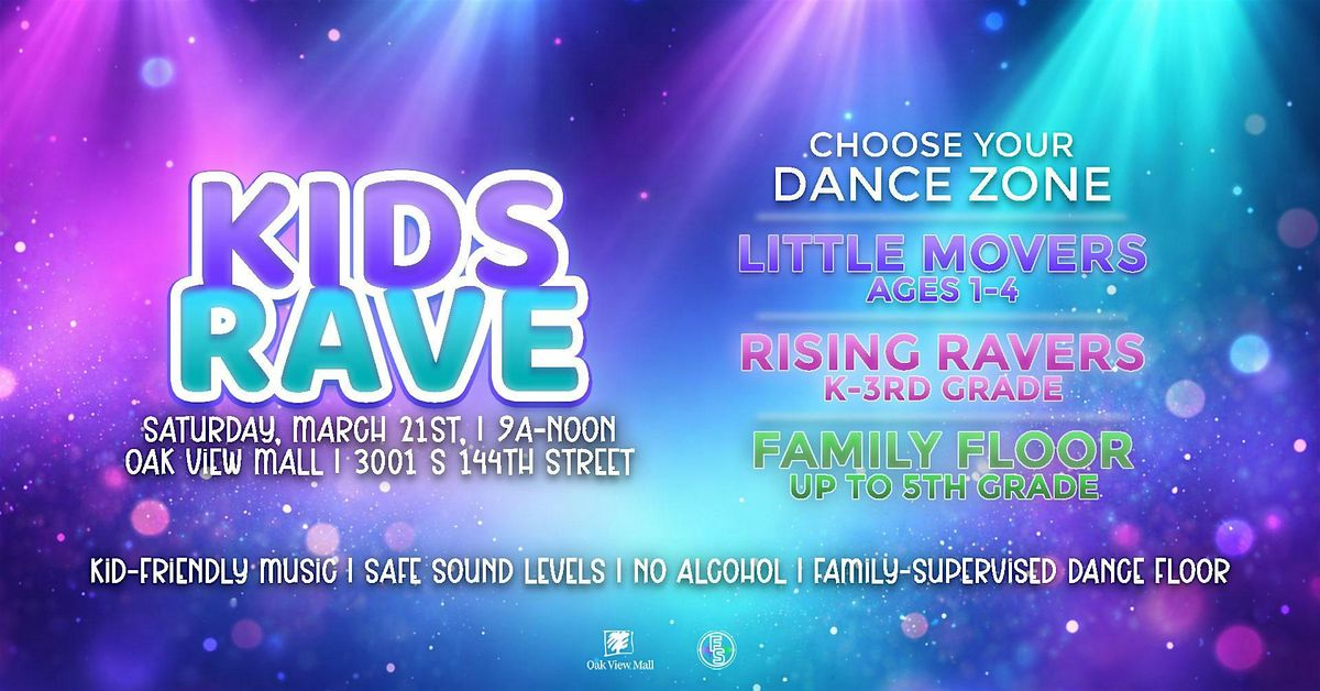 Kids Rave at Oak View Mall, Oak View Mall, Omaha, 21 March 2026 | AllEvents