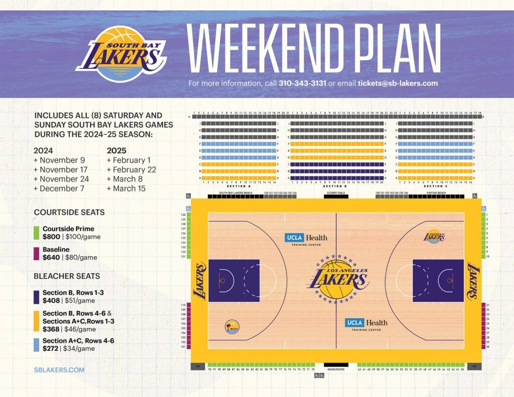Sioux Falls Skyforce at South Bay Lakers at UCLA Health Training Center, 26 March | Event in El Segundo | AllEvents