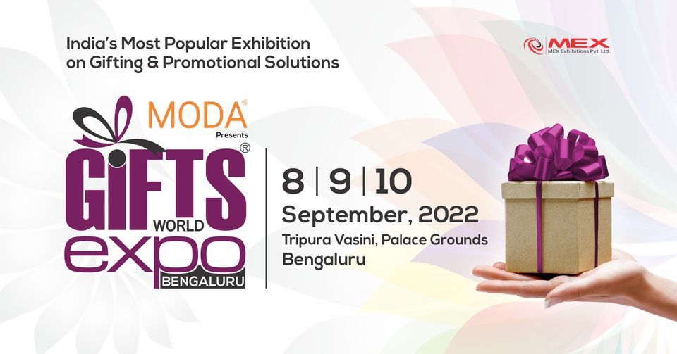 Gifts World Expo 2022 Bengaluru Edition, Tripura Vasini, Palace Grounds, Bengaluru, Dharmapuri