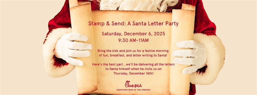 Stamp & Send: A Santa Letter Party, 6 December | Event in Jacksonville | AllEvents