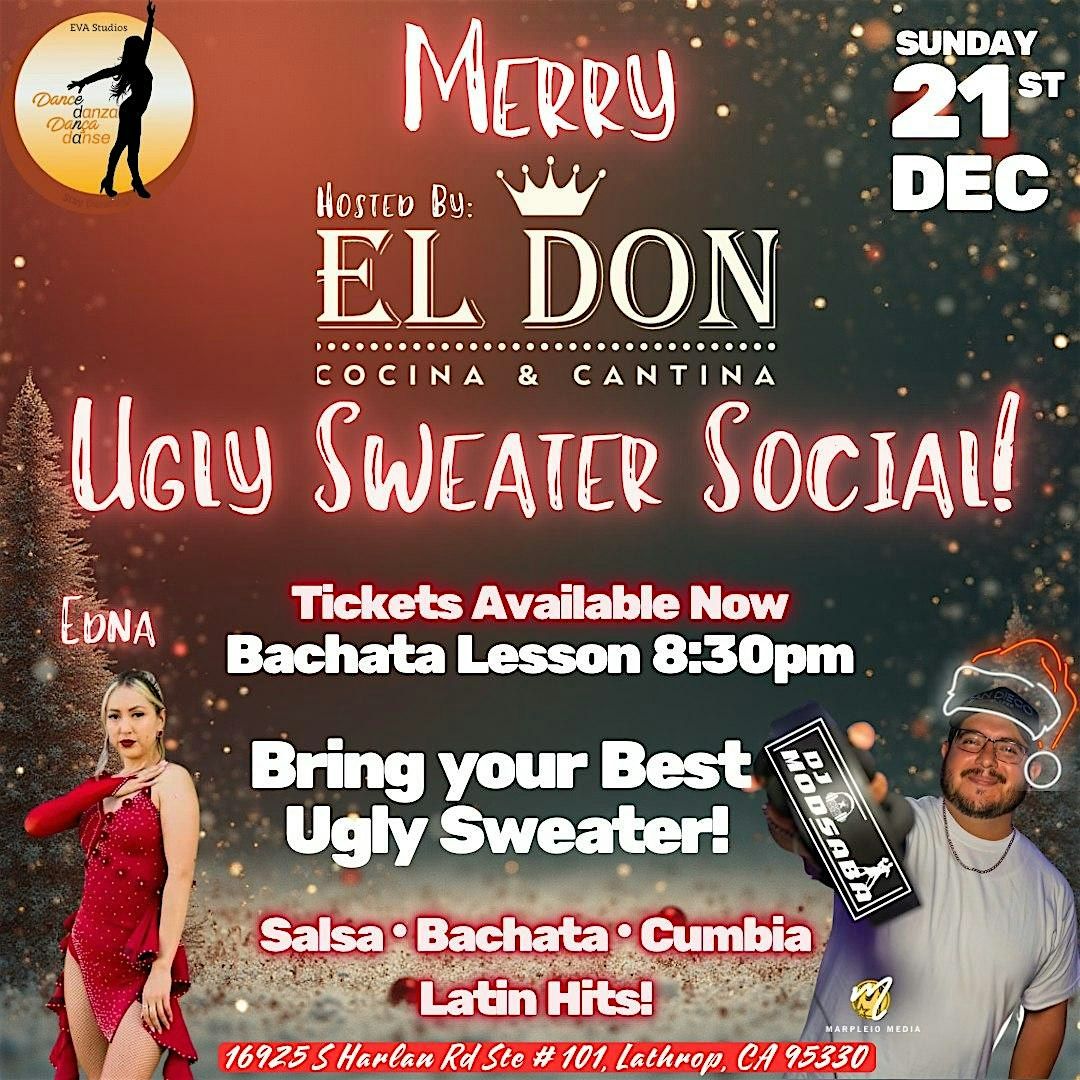 Salsa & Bachata Ugly Sweater Social at River Islands, 21 December | Event in Lathrop | AllEvents
