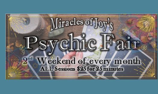 Junes Free Psychic Fair Miracles Of Joy Metaphysical Store Spiritual Center Lewisville June 12 2021 Allevents In Psychic Fair Rochester Ny March 11 2022