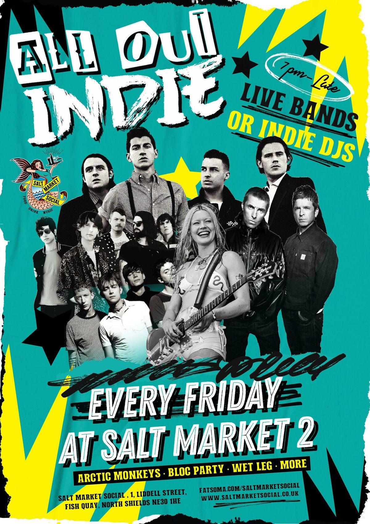 ALL OUT INDIE FRIDAYS | SALT | WEEKLY PARTY, 22 August | Event in North Shields | AllEvents