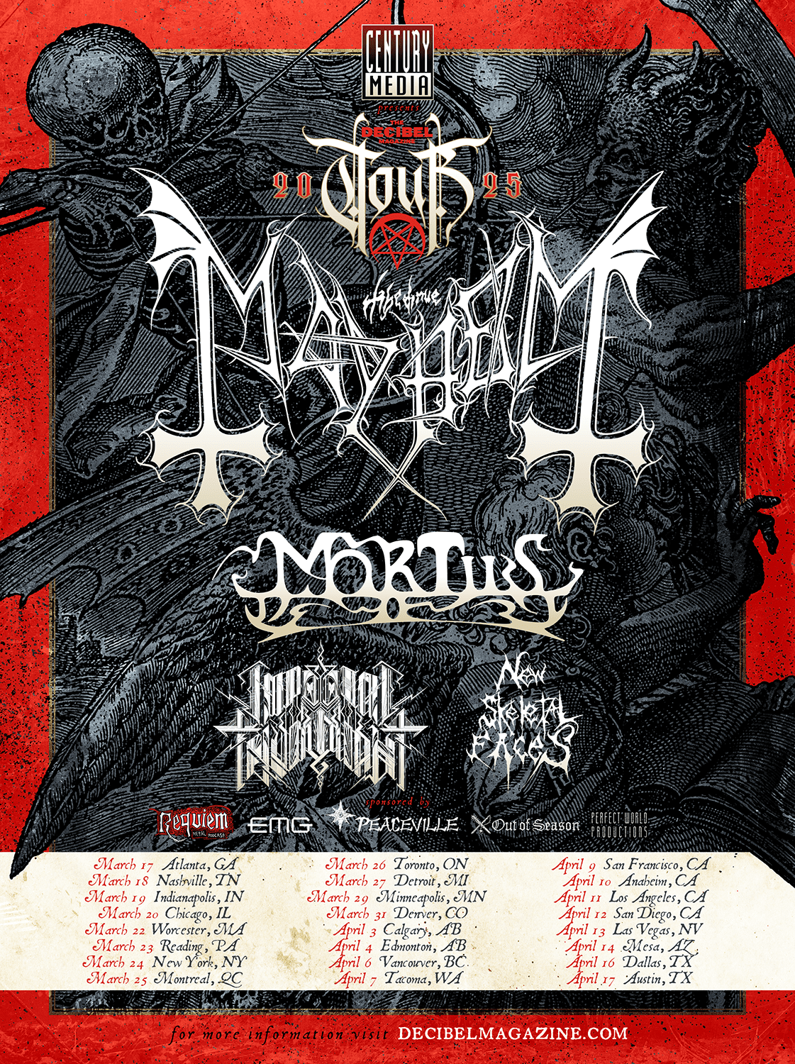 Mayhem with Mortiis, Imperial Triumphant, New Skeletal Faces, Rickshaw