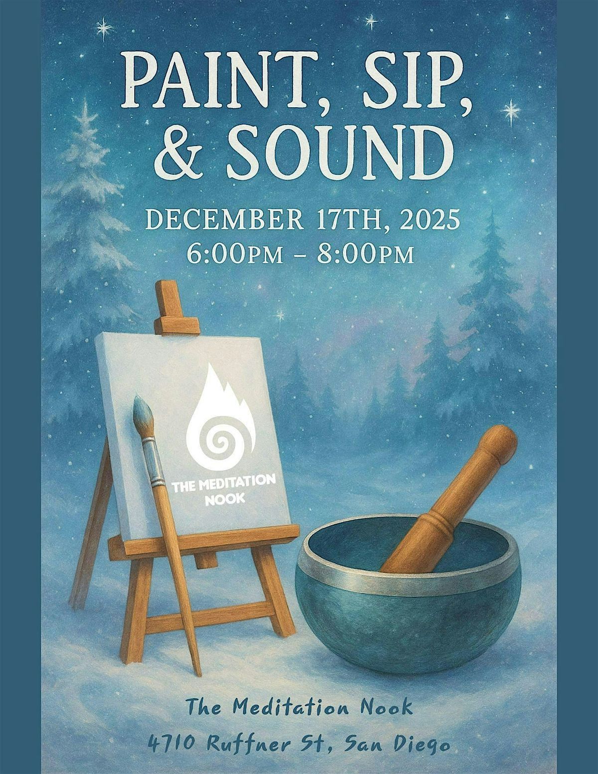 Paint, Sip & Sound, 17 December | Event in San Diego | AllEvents