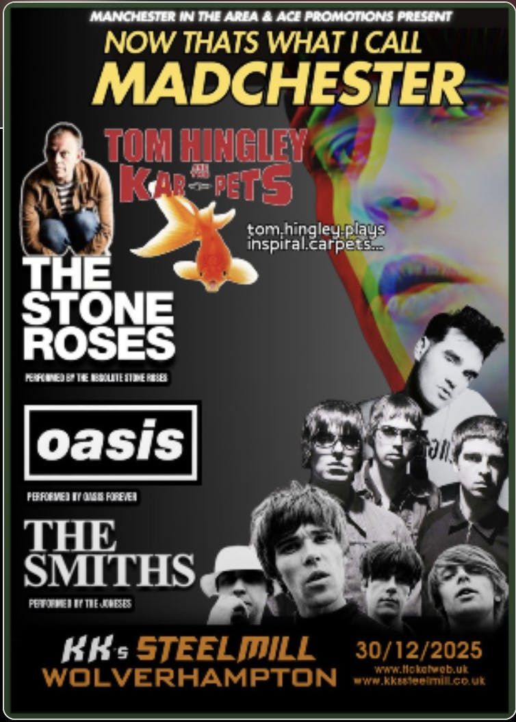 Now thats what I call Madchester, 30 December | Event in Wolverhampton | AllEvents