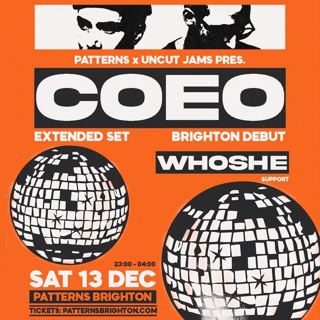 COEO (3 hour Set) - Brighton Debut, 13 December | Event in Brighton | AllEvents