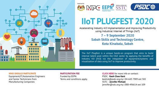 Iiot Plugfest 2020 Accelerating Industry 4 0 Implementation And Sabah Skills Technology Centre Kota Kinabalu 7 September To 9 September