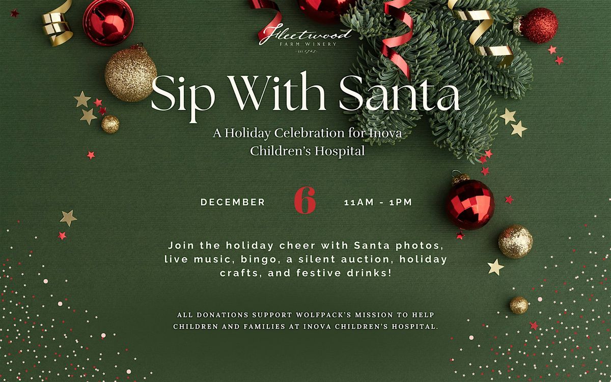 Sip with Santa: A Holiday Event Supporting Inova Children’s Hospital, 6 December | Event in Leesburg | AllEvents