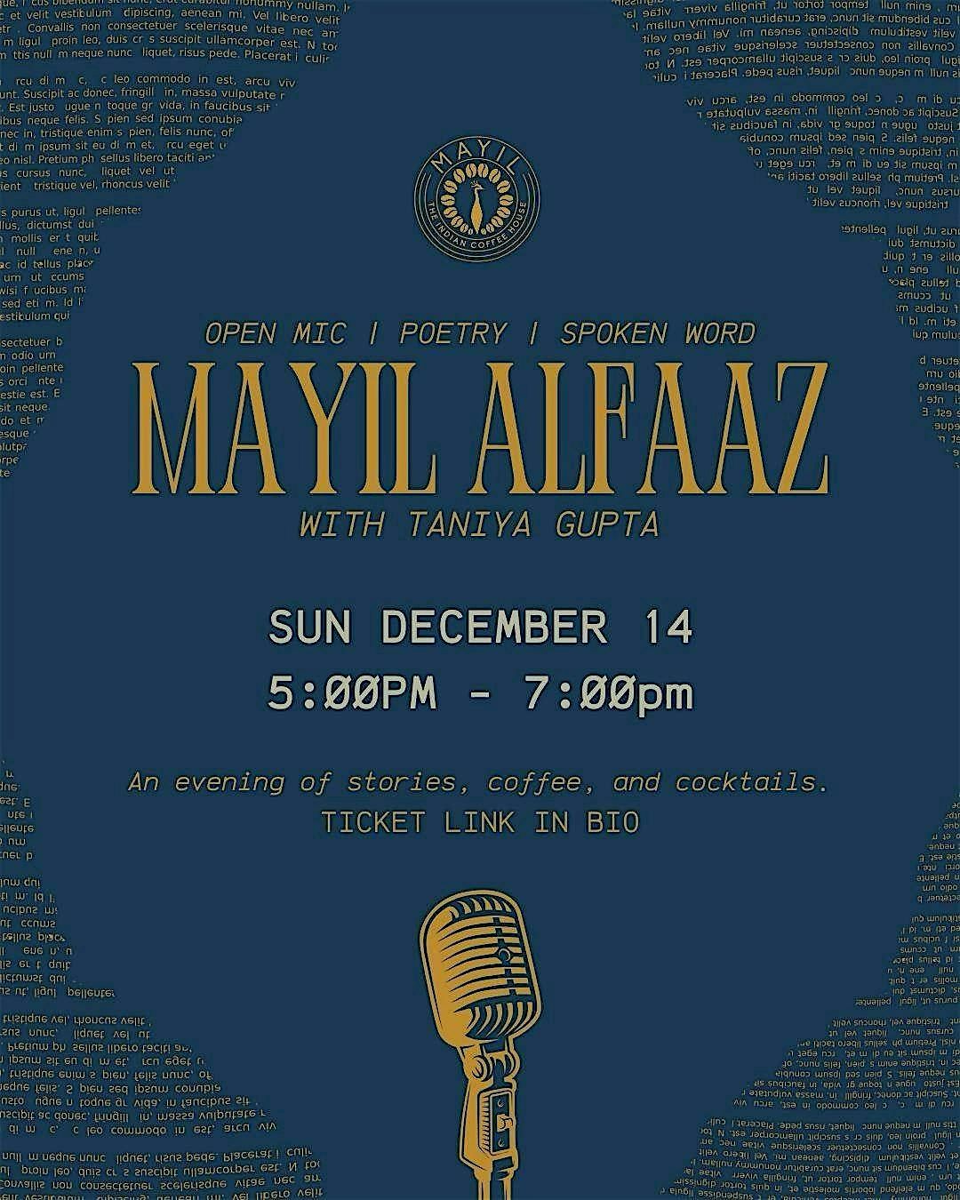 Mayil Alfaaz, 14 December | Event in Toronto | AllEvents