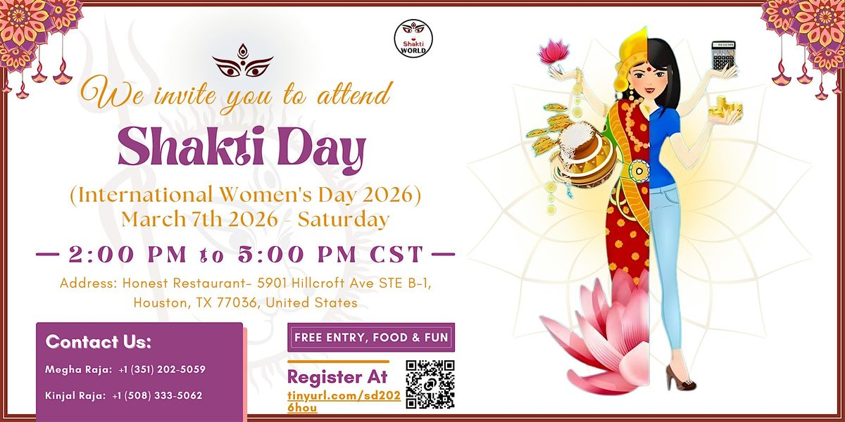 Shakti Day 2026 - International Women's Day - Houston