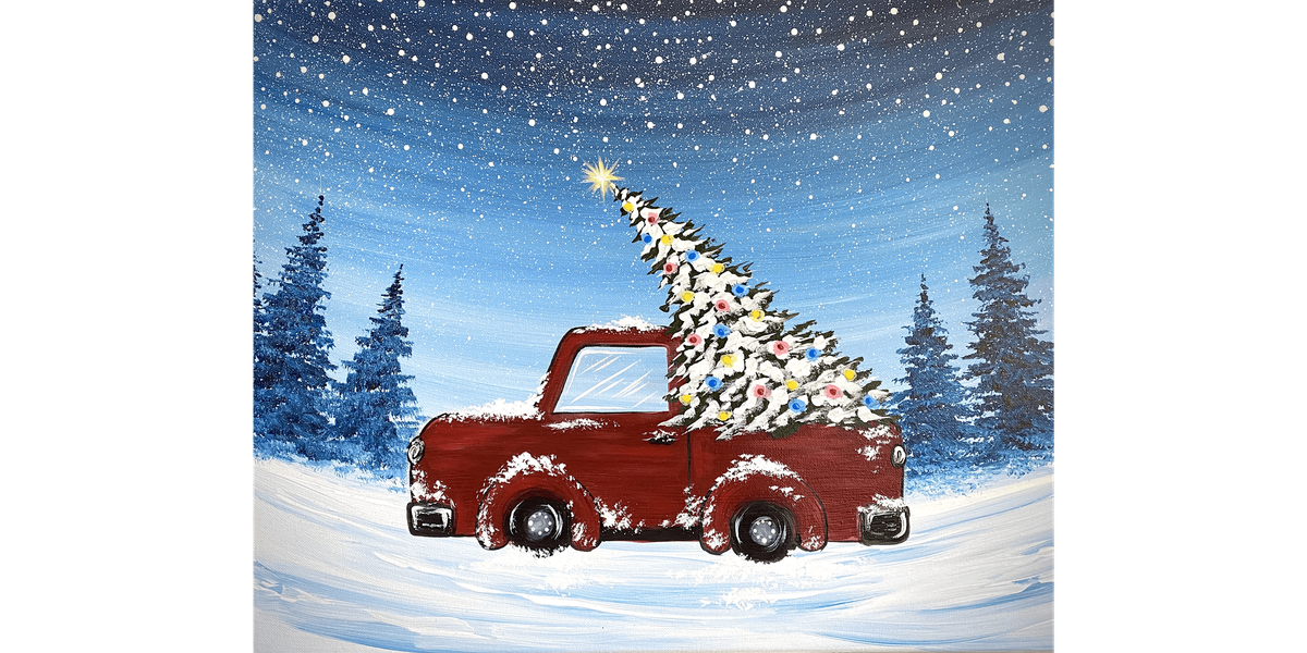 Holiday Truck - Paint and Sip in Boston | Classpop!™, 29 November | Event in Lexington | AllEvents