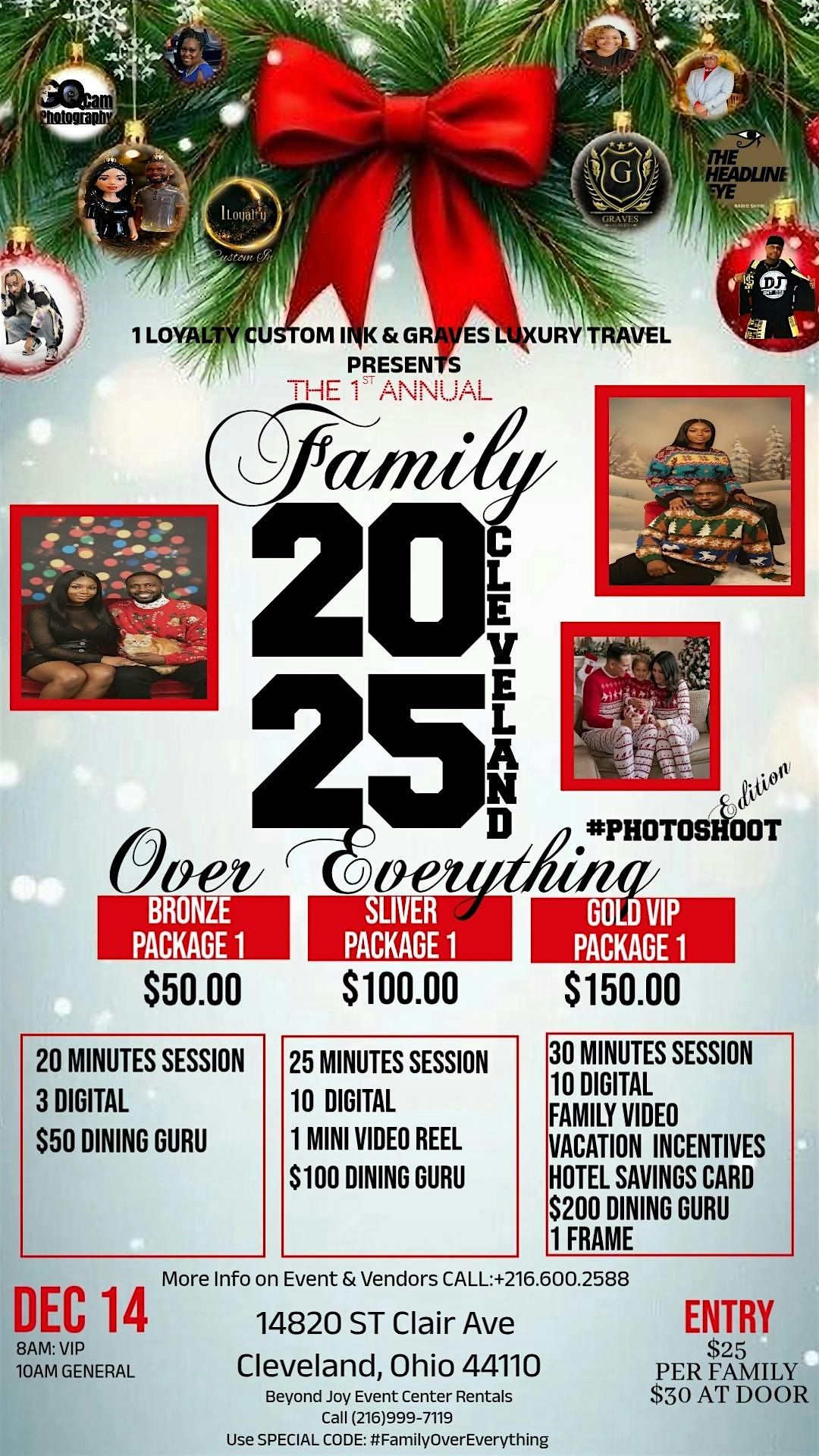 2025 Family Over Everything #Photoshoot #Edition, 14 December | Event in Cleveland | AllEvents