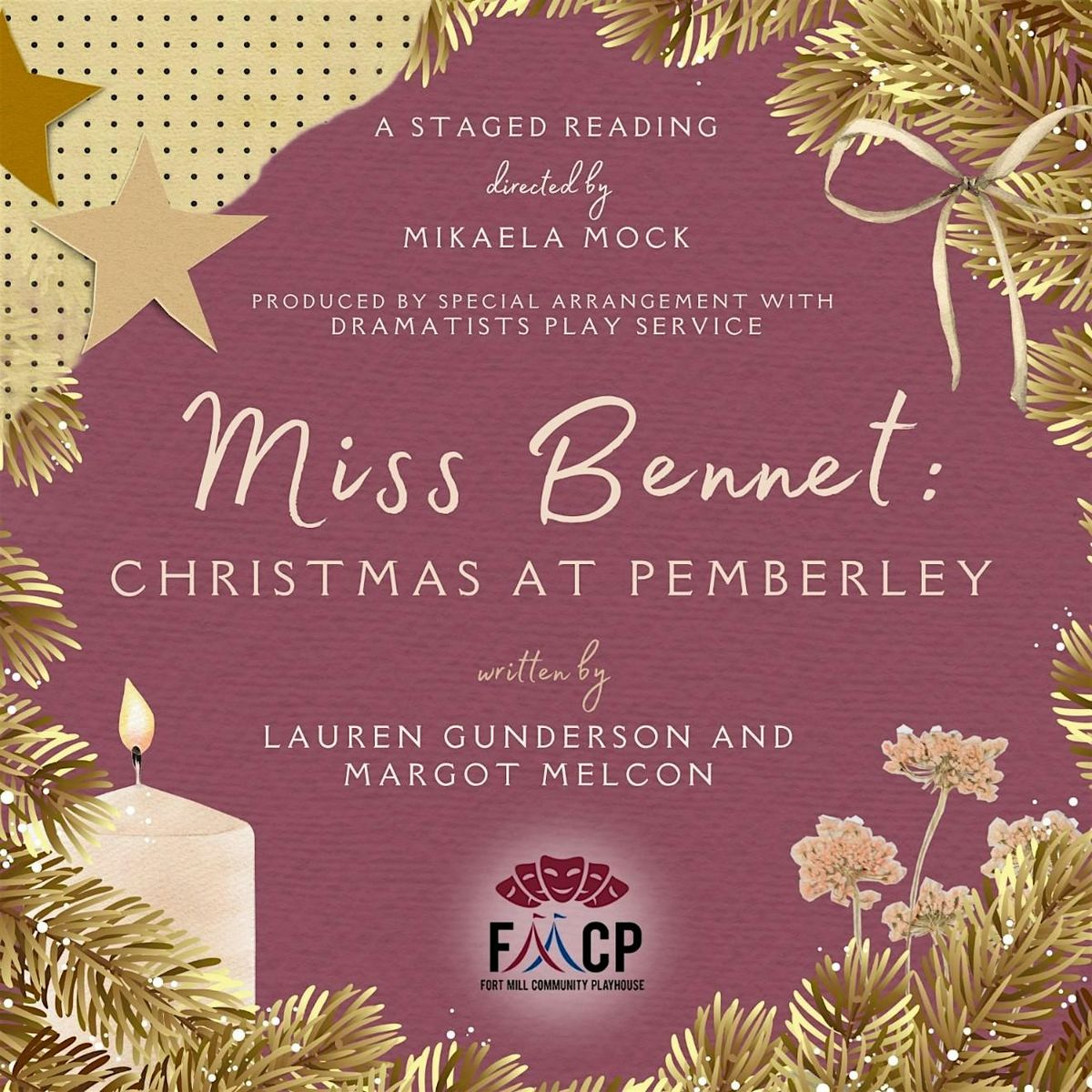 Miss Bennet: Christmas at Pemberley, 12 December | Event in Fort Mill | AllEvents