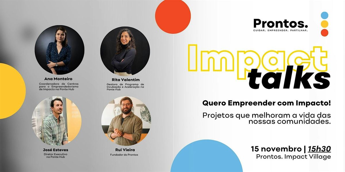 Impact Talk - Quero empreender com impacto! | Event in Caldas da Rainha | AllEvents