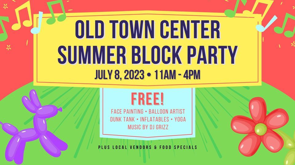 Old Town Center Summer Block Party, Old Town Center, Holmen, 8 July