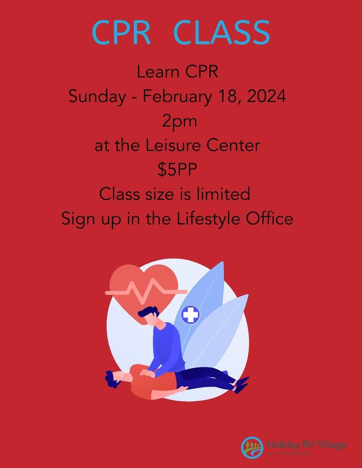 CPR Class, Holiday RV Village, Leesburg, 18 February 2024 | AllEvents