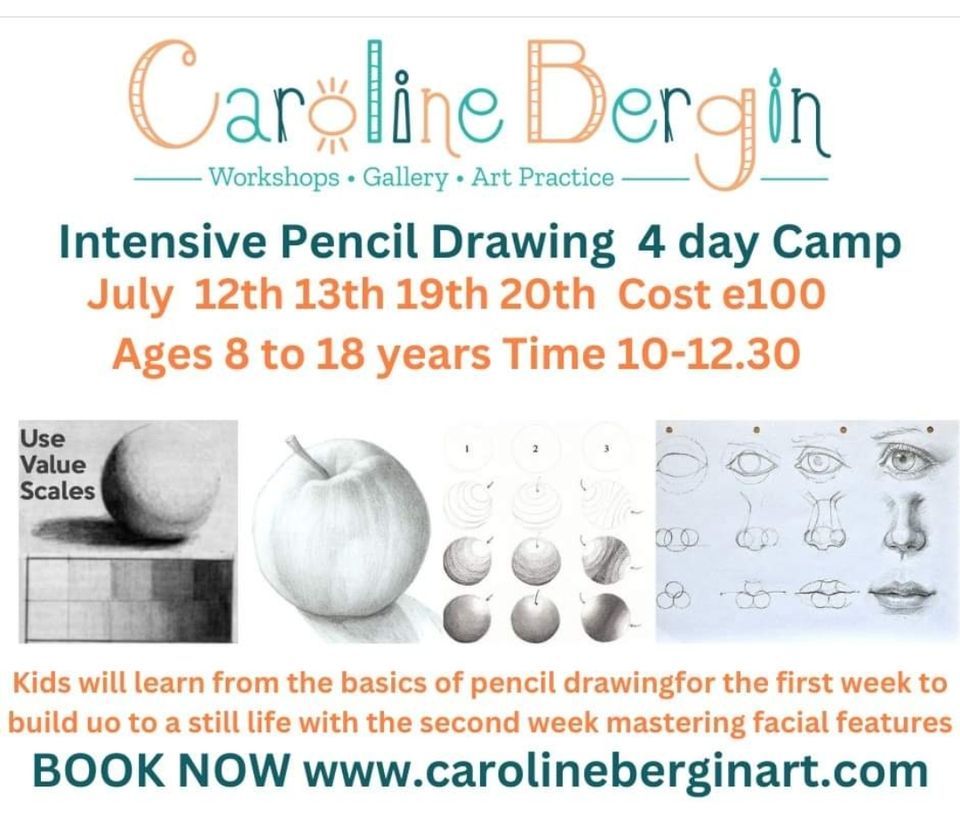 Older kids Teens intensive pencil drawing camp, Esmonde Street, Gorey ...