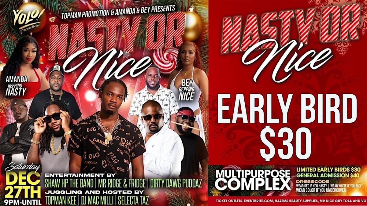 Nasty or Nice, 27 December | Event in Road Town | AllEvents