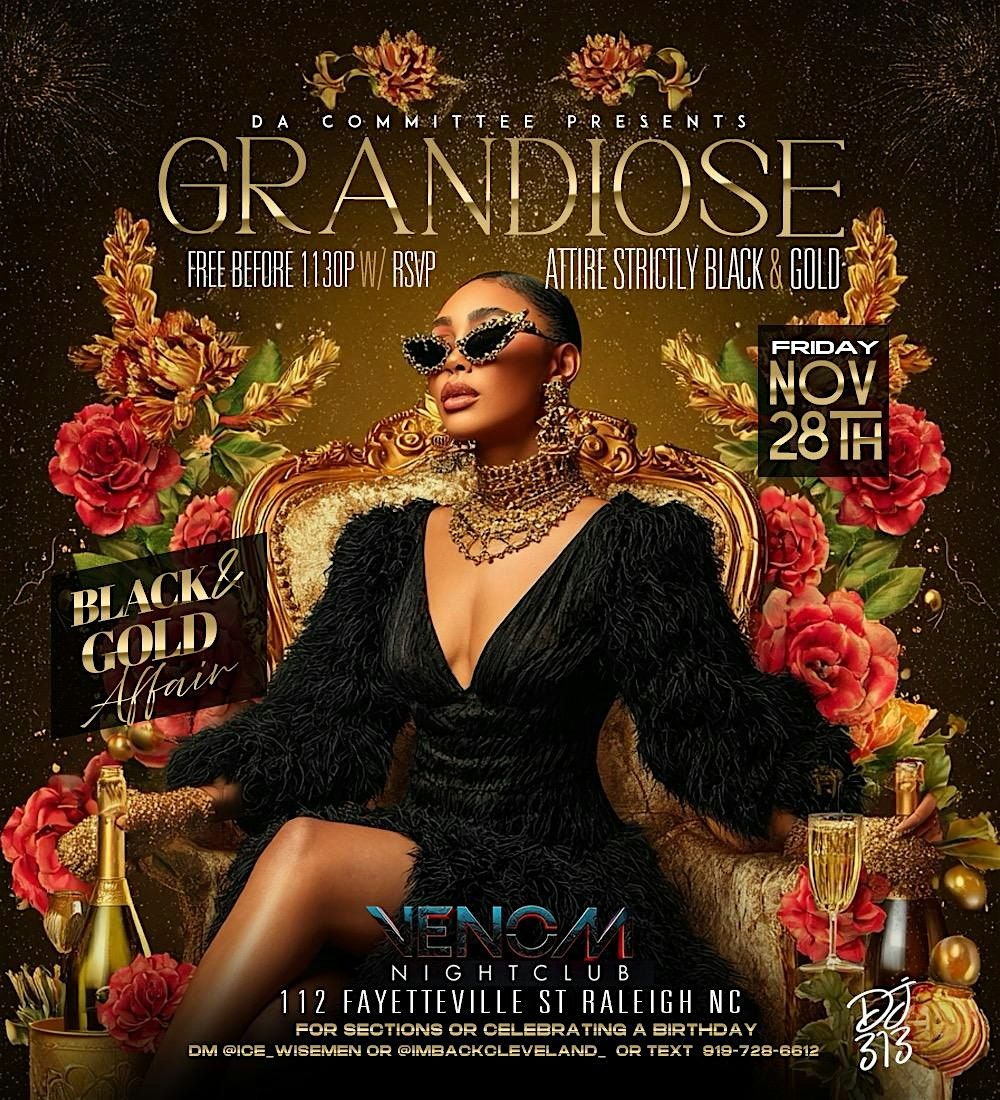 GRANDIOSE: The Black & Gold Affair | Event in Raleigh | AllEvents
