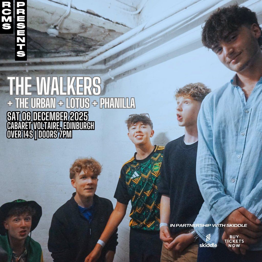 The Walkers, The Urban, Lotus, Phanilla, 6 December | Event in Edinburgh | AllEvents