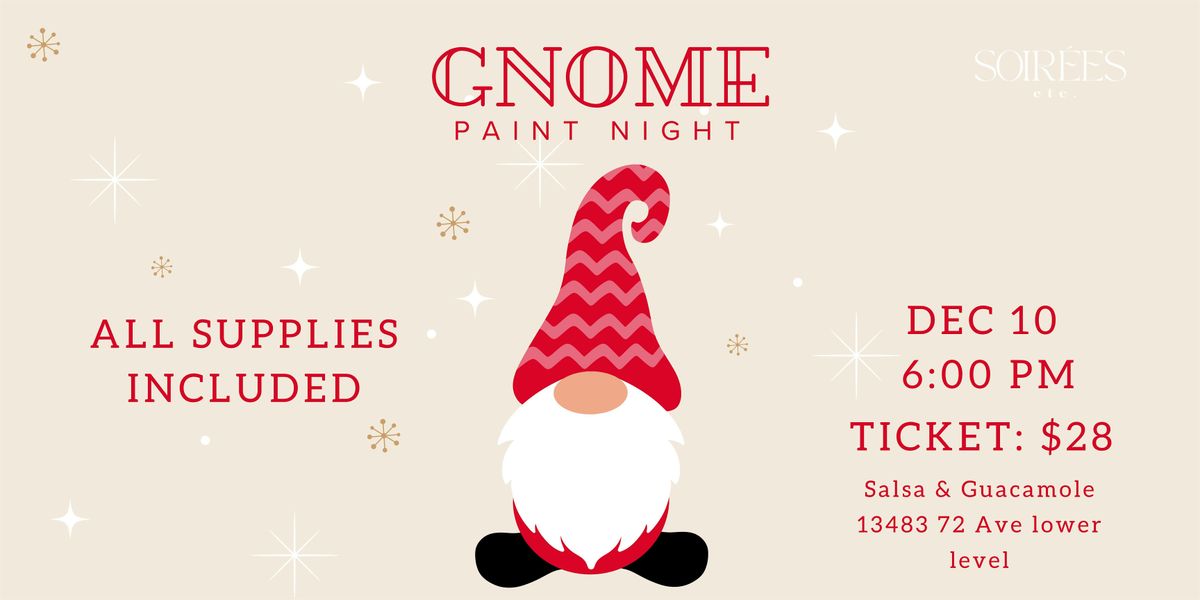 Holiday Gnome Paint Night, 10 December | Event in Surrey | AllEvents